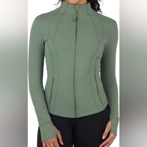 90 Degree By Reflex Women’s Lightweight, Full Zip Teal Jacket - xs